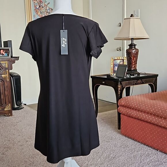 NWT Zulily black tunic top - Picture 3 of 7